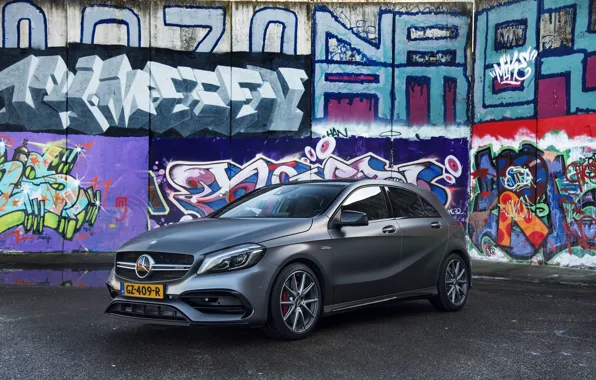 Picture Mercedes, AMG, A45, 2016, grafiti