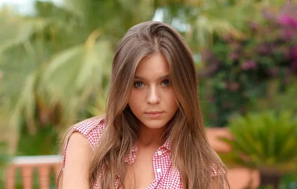 Girl, face, model, brown hair, Lily C, Raisa, Natalia E