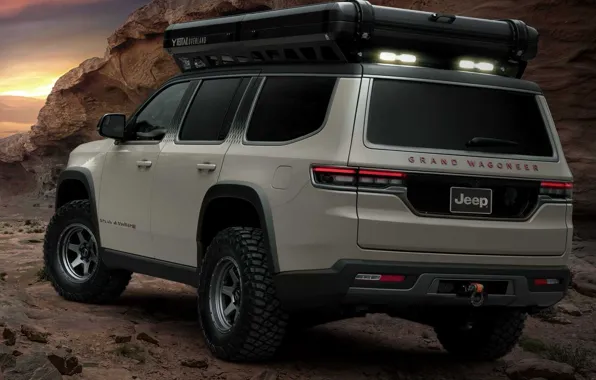 Picture Concept, Jeep, rear view, exterior, Jeep, show car, Grand Wagoneer, Jeep Grand Wagoneer Overland