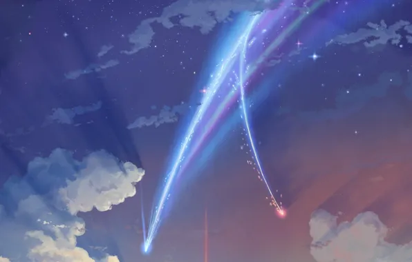 The sky, light, stars, Makoto Xingkai, Kimi no VA On