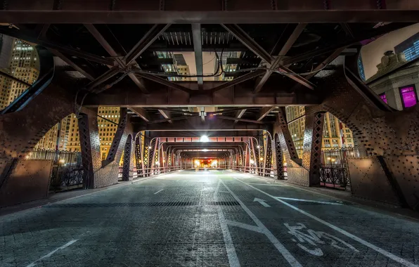 Chicago, wellsstreet, Tunnel to the Loop