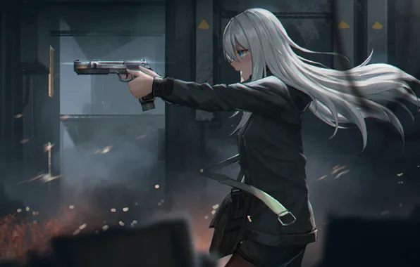 Girl, Gun, Form, Art