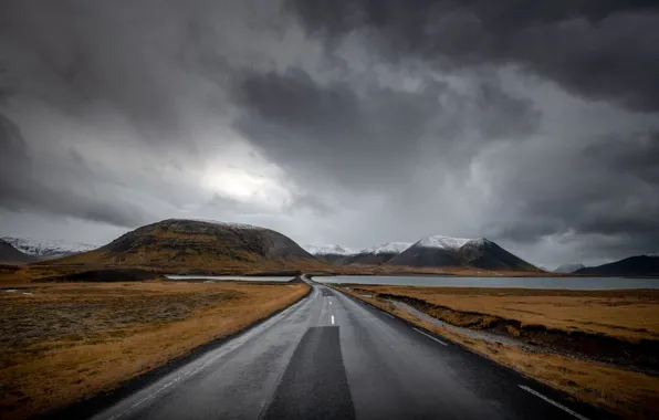 Wallpaper road, mountains, nature