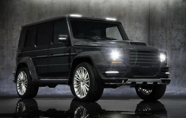 Mansory, mercedes-benz, g, g-couture, headlights, a lot of carbon