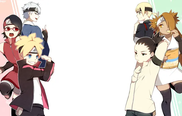 Children, anime, art, Naruto, Boruto, the new generation
