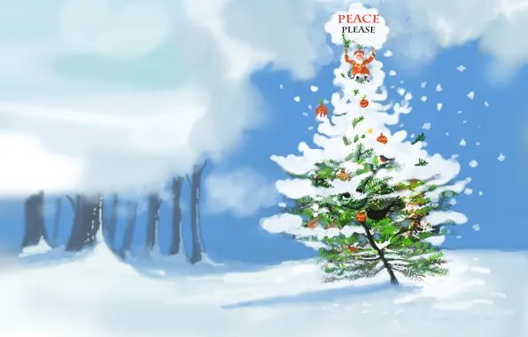 Holiday, Christmas, Please Peace