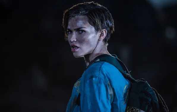 Picture the film, frame, brunette, backpack, Ruby Rose, Ruby Rose, Resident Evil: The Final Chapter, Resident …