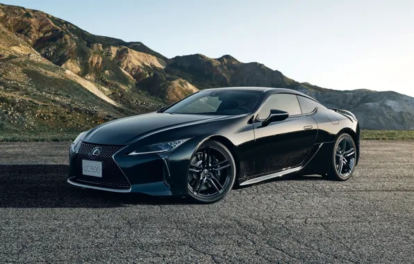 Road, car, machine, the sky, asphalt, mountains, Lexus, wheel