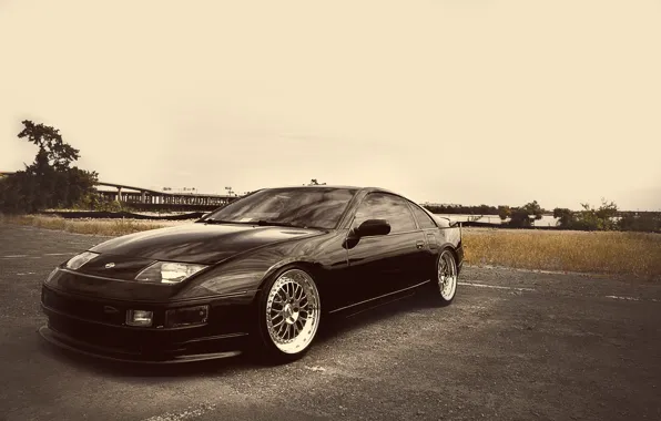 Nissan, black, 300zx, fairlady, ccw
