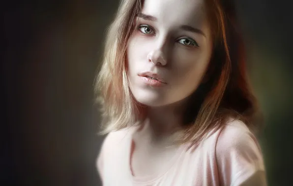 Girl, face, portrait, Alexander Drobkov-Light, Maria Larina