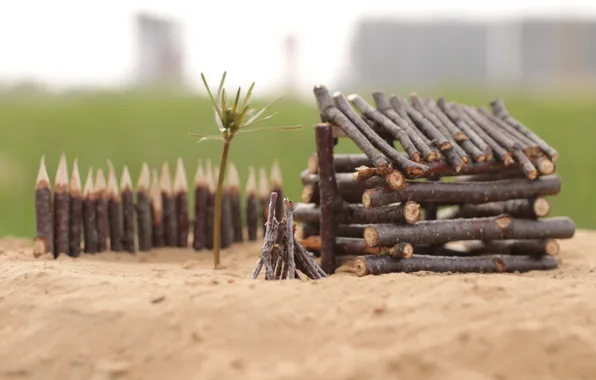 Macro, the game, minimalism, survival, Survival, The Forest, Kraft