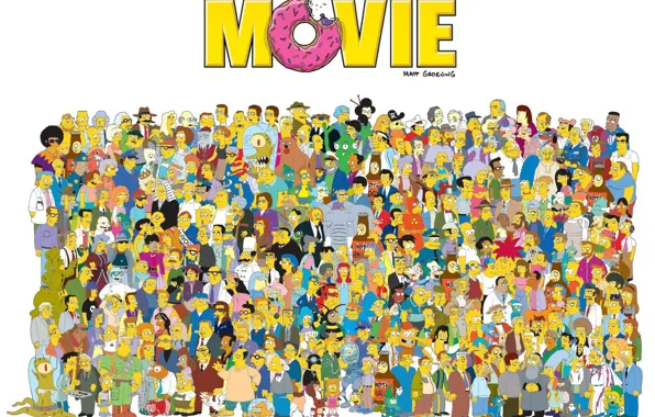 Picture the simpsons, characters, the simpsons movie