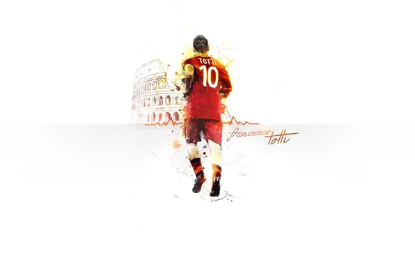 Wallpaper, sport, football, player, AS Roma, Francesco Totti