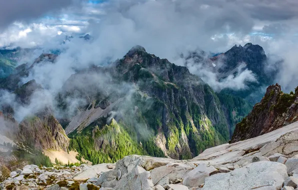 Picture Mountain Range, Mountainous Landforms, Hill, Cloud, Mountain