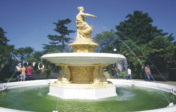 Port, Fountain, Sochi