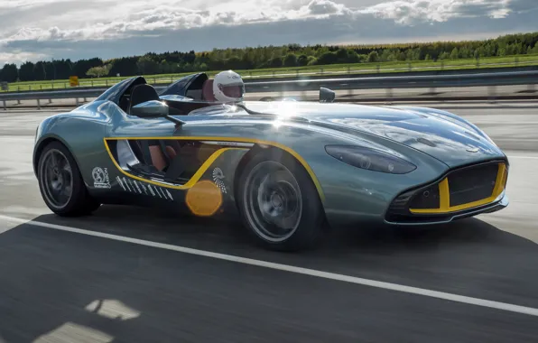 Car, Aston Martin, road, speed, CC100, Speedster Concept