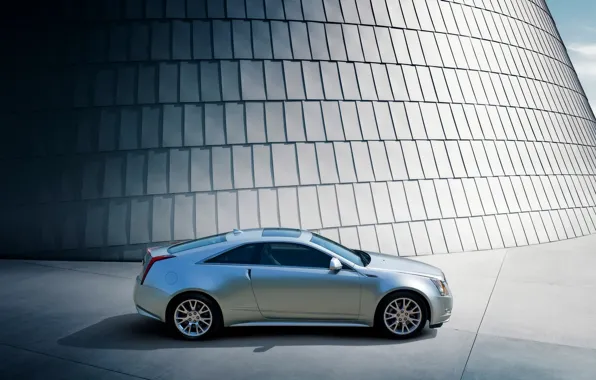 Cadillac, Auto, Grey, Shadow, CTS, coupe, Coupe, Side view