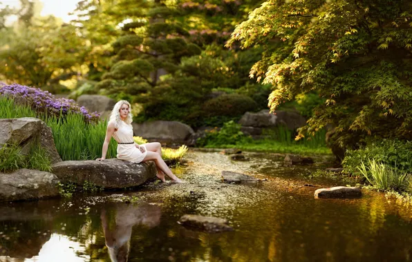 Picture summer, pose, Marie, girl