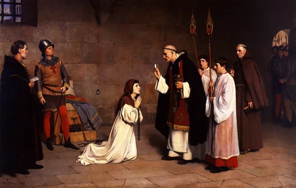 Picture Michelle, 1899, Charles-Henri, Joan of Arc in prison, The last communion of Joan or