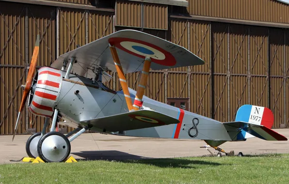 Fighter, war, world, First, during, (replica), Duxford