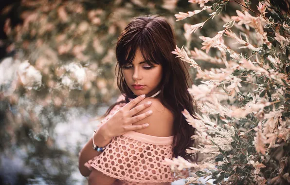 Face, hair, hand, portrait, makeup, shoulder, Karina, Laura Žygė