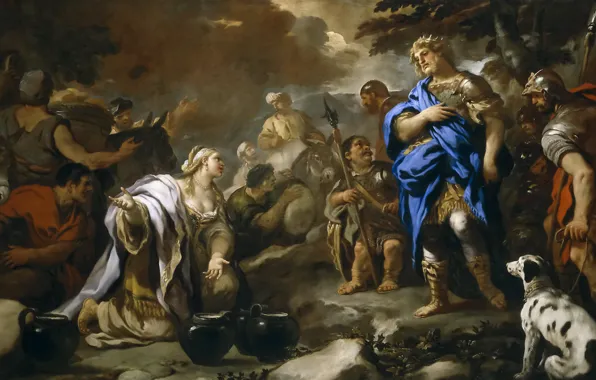 Picture picture, mythology, The Wisdom Of Abigail, Luca Giordano