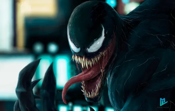 Language, Teeth, Marvel, Venom, Venom, Symbiote, Creatures, Venom in the city