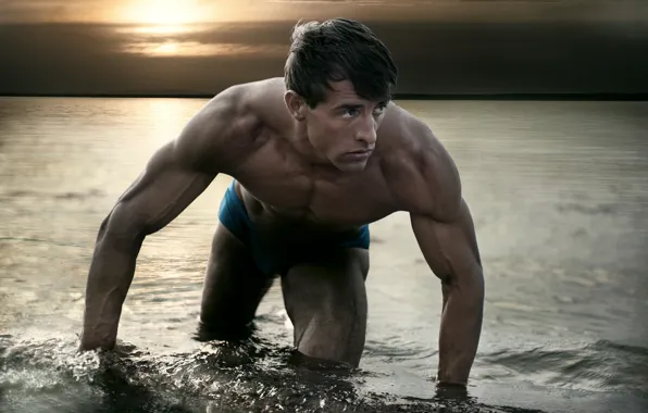 Water, guy, muscle, athlete