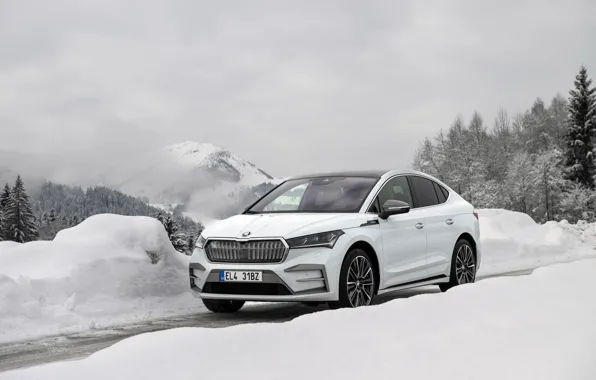 Wallpaper Skoda, 2023, Laurin & Klement, Enyaq Coupe 85, Skoda Enyaq ...