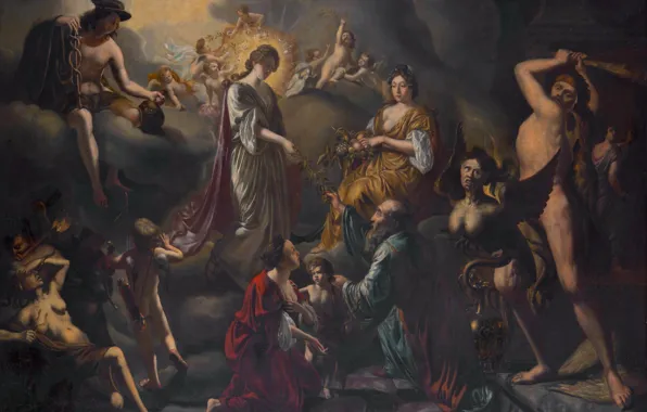Picture, Allegory of Peace and Prosperity, Matthijs Naiveu