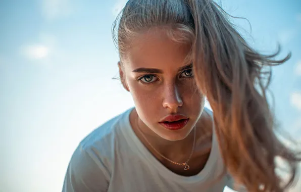 Picture look, Girl, t-shirt, decoration, Sasha Rusko, Dasha Kaisarova Street