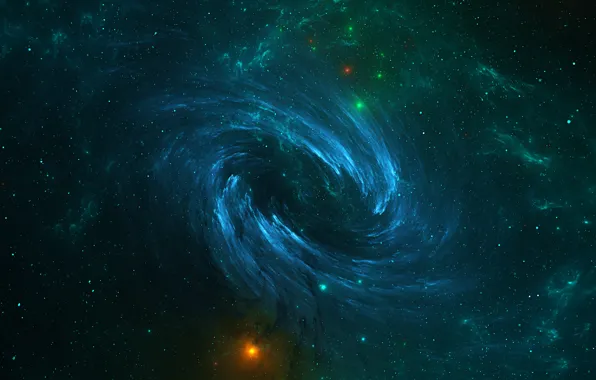 Space, stars, galaxy, spiral