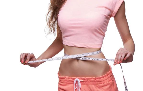 Figure, weight, sportswear, tape measure