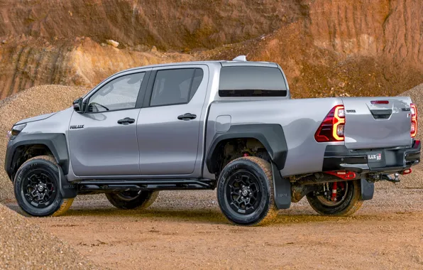 Toyota, side view, rear view, pickup, Hilux, Toyota, Double Cab, Hilux