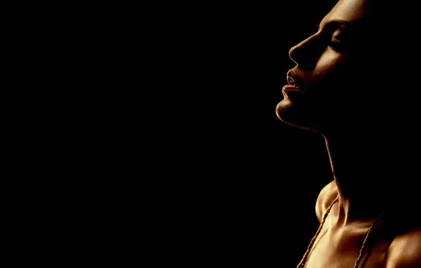 Darkness, background, minimalism, actress, Eva Mendes