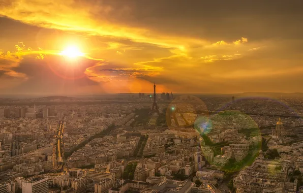 The city, Paris, Sunshine