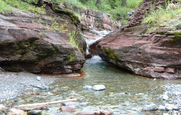 Alberta, Canada, Water, Stream, Waterton, Waterton National Park