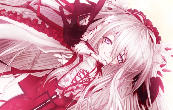 Girl, blood, anime, art, loli, reimia, cura, gothic delusion