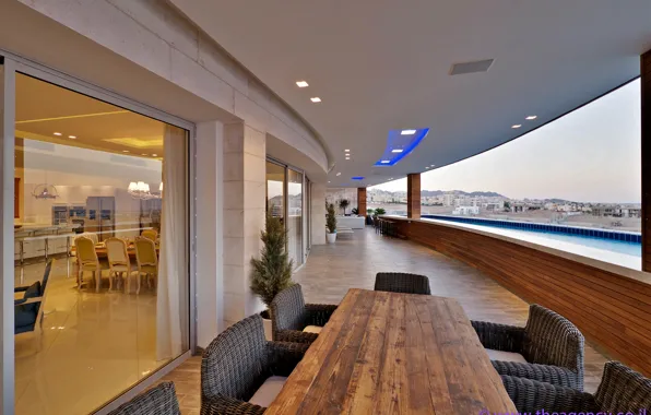 Wallpaper design, style, interior, pool, penthouse for mobile and ...