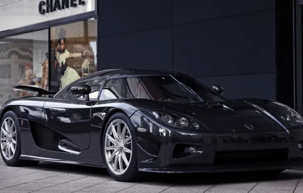 Black, Koenigsegg, supercar, carbon, supercar, black, carbon, Koenigsegg