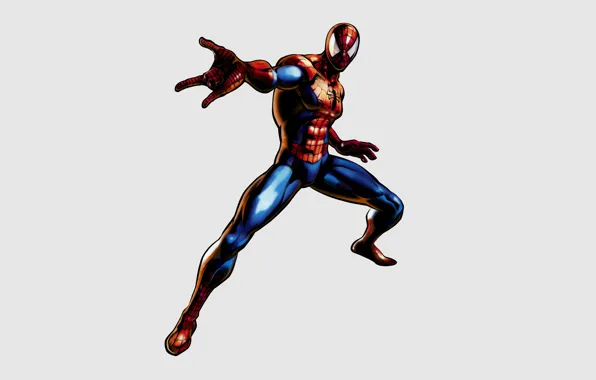 Picture grey background, superhero, comic, Marvel Comics, Spider-Man, Peter Parker, Peter Parker, Spider-Man