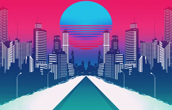 Music, The city, Star, Style, Building, Background, City, Star