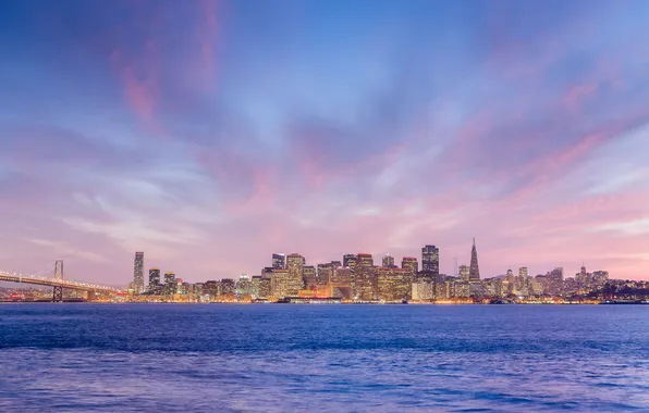 Morning, CA, San Francisco, USA, USA, California, San Francisco, panorama