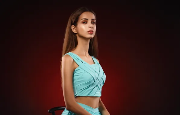 Picture look, girl, pose, photo, model, brunette, beautiful, Sergeant Vyacheslav
