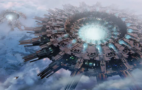 Picture the sky, clouds, mountains, danger in the clouds