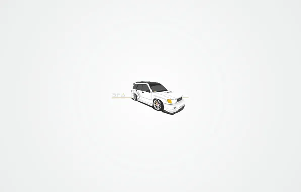 Picture subaru, jdm, tuning, carbon, forester, sf5, vector. art