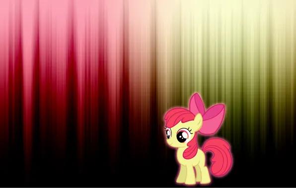 Cartoon, pony, Apple bloom