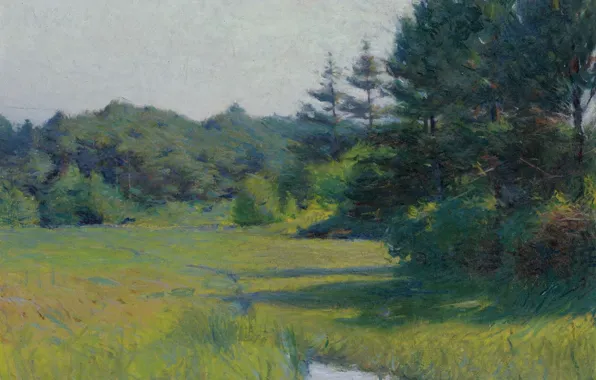 Picture landscape, picture, River Scene, Frank Weston Benson, Frank Benson