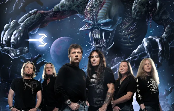 Picture monster, rock band, Iron Maiden, heavy meta, Iron maiden