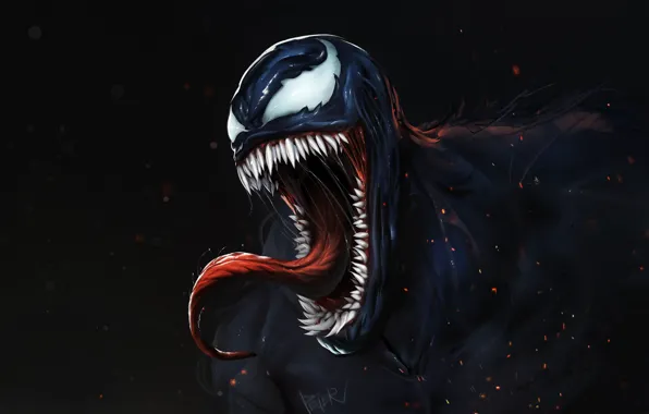 Language, Teeth, Art, Comics, MARVEL, Concept Art, Venom, Venom